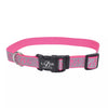 Coastal Pet Products Lazer Brite Reflective Open-Design Adjustable Collar  Pink Zebra 1 x 18-26