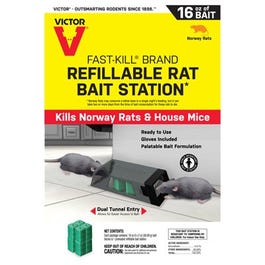 Rat Bait Station, Refillable