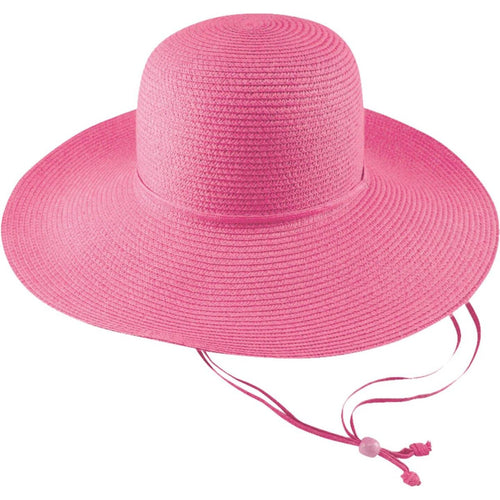 Midwest Quality Glove Women's Pink Straw Sun Hat