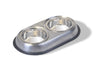 Van Ness Heavyweight Small Stainless Steel Double Dish