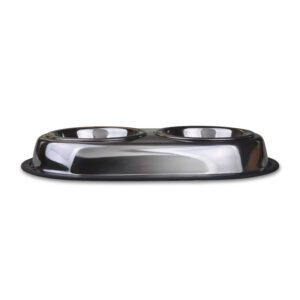 Van Ness Heavyweight Large Stainless Steel Double Dish, 64 oz (SS5)