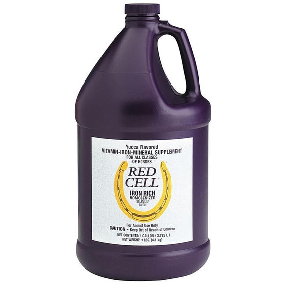 Horse Health Products Red Cell Liquid Iron Supplement For Horses (1 GALLON, YUCCA)