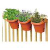 Hanging Garden System, 3-Planters, Clay
