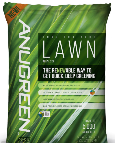 Anugreen Lawn Fertilizer 16-0-2, 5,000 Sq. Ft. 23.5 Lb