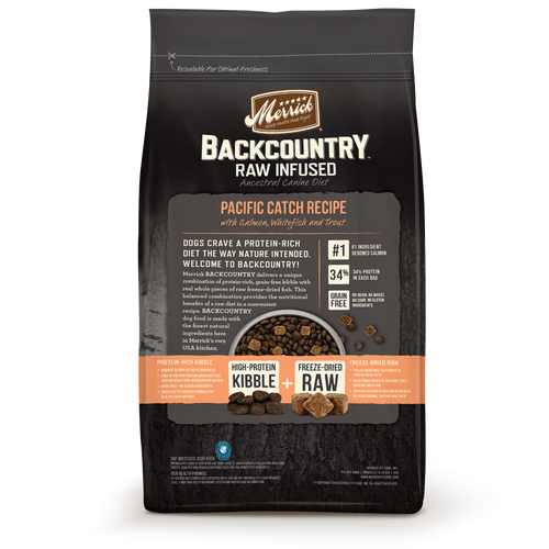 Merrick Backcountry Raw Infused Grain Free Pacific Catch Recipe Dry Dog Food