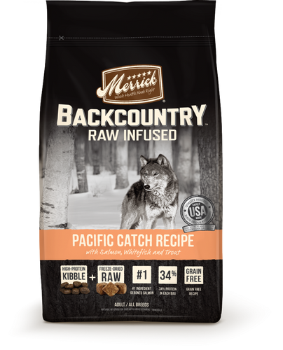 Merrick Backcountry Raw Infused Grain Free Pacific Catch Recipe Dry Dog Food