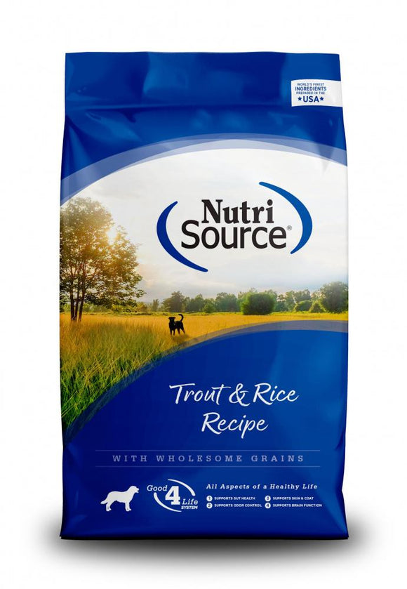 NutriSource Trout & Brown Rice Recipe Dry Dog Food