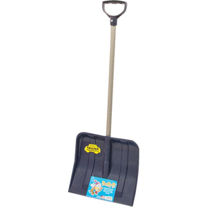 Buddy B 12 In. Poly Childrens Snow Shovel with 24 In. Poly Handle