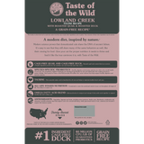 Taste Of The Wild Lowland Creek Feline Recipe with Roasted Quail & Roasted Duck