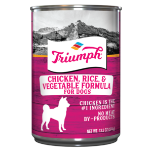 Triumph Chicken, Rice, & Vegetable Formula Canned Dog Food