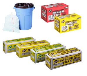 Warp Brothers Flex-O-Bag® Trash Can Liners And Contractor Bags 33 x 48, 1.5 Mil