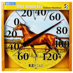 EZREAD DIAL THERMOMETER HORSE
