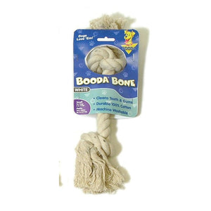 Booda White Rope Bone Dog Toy